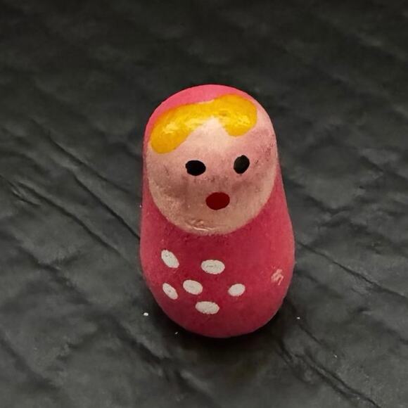 VTG Hand-painted Matryoshka Russian Wood Nesting Dolls Set of 5 - Picture 14 of 15